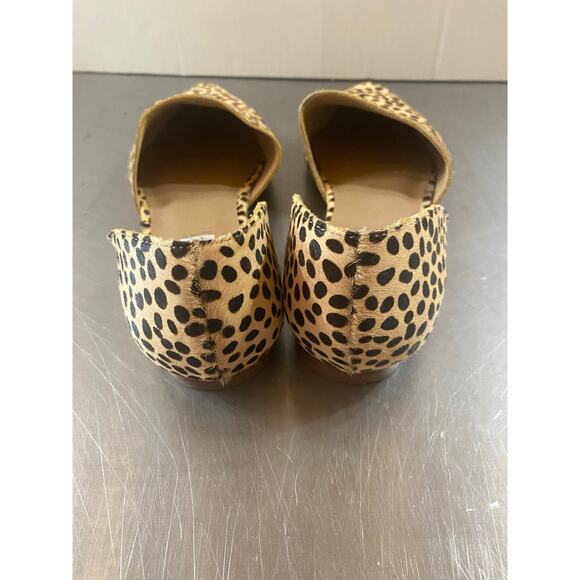 Steve Madden Talent D'Orsay Cow Hair Leopard Cheetah Leather Flats 8.5 - Picture 5 of 9
